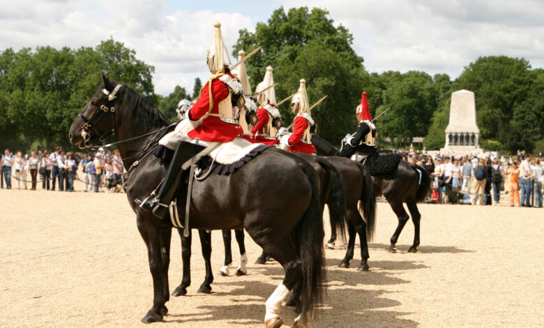 royal cavalry on parade